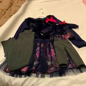 Girls 2 piece with matching doll outfit